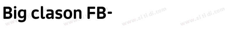 Big clason FB字体转换